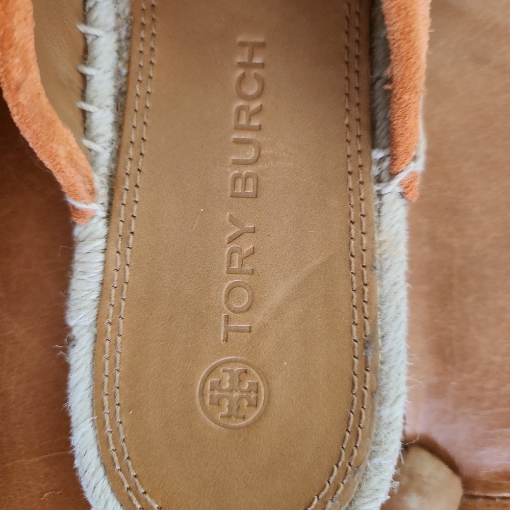 Tory Burch Seaside Suede Espadrille Mules - Picture 5 of 6